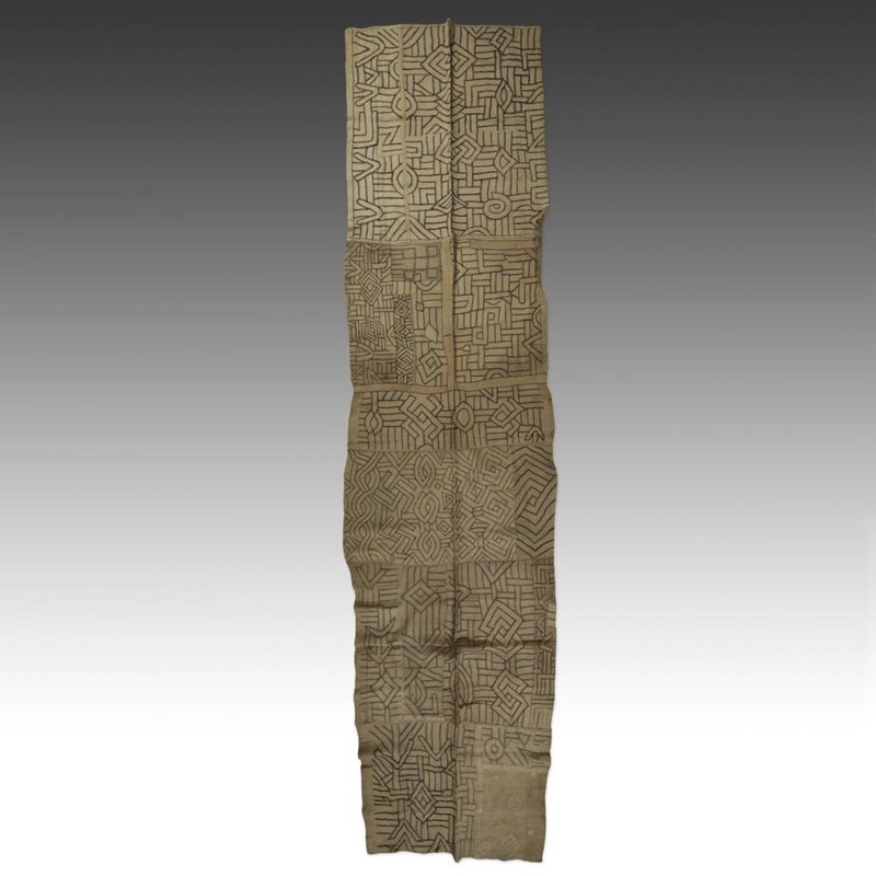 TCAKA DANCE SKIRT KUBA WOVEN RAFFIA DEMOCRATIC REPUBLIC CONGO CENTRAL AFRICA