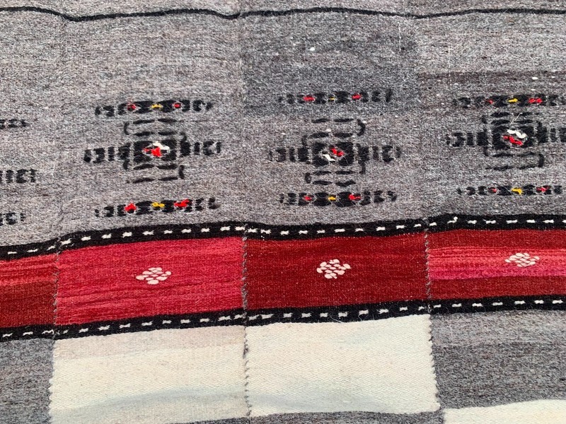 Vintage African Fulani Blanket Handmade Fulani Wedding Hanging Tent Mali 4x8 ft gallery