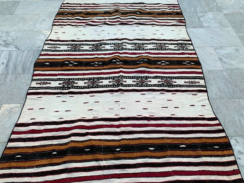 Vintage African Fulani Blanket Handmade Fulani Wedding Hanging Tent Mali 4x8 ft gallery