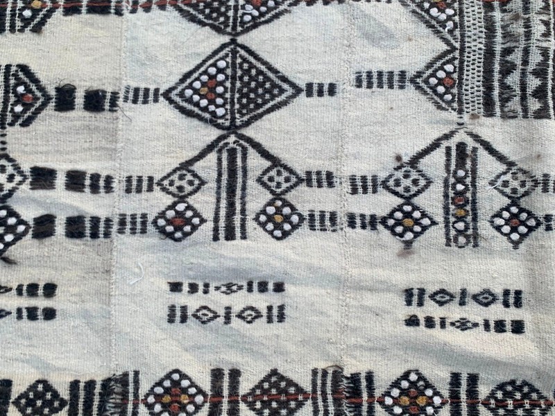 Vintage African Fulani Blanket Handmade Fulani Wedding Hanging Tent Mali 4x7 ft gallery