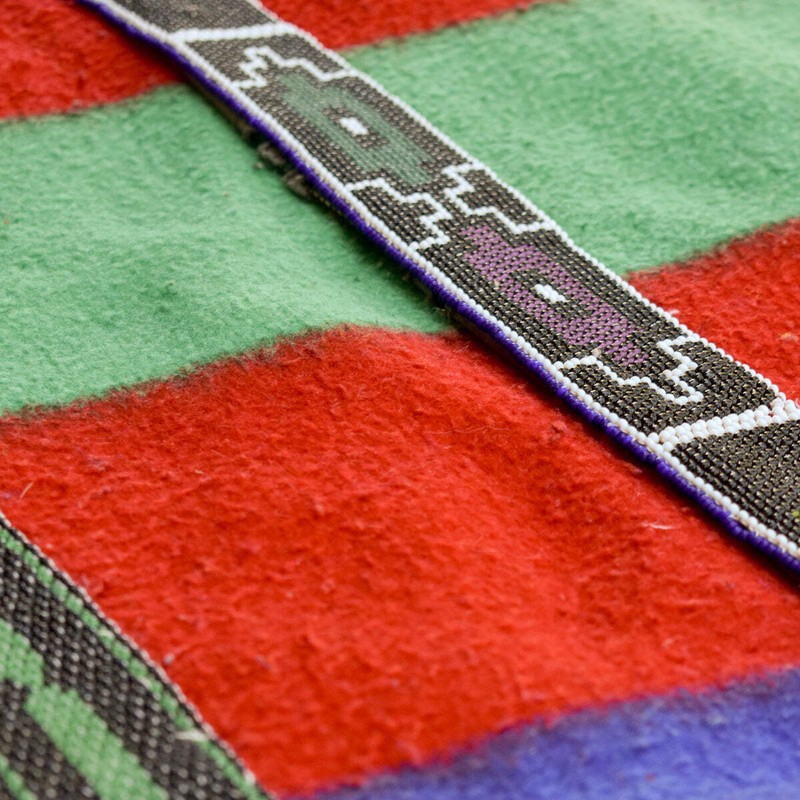Ndebele Nguba Beaded Traditional Blanket 40x60 Inch South Africa Sidley Collecti gallery