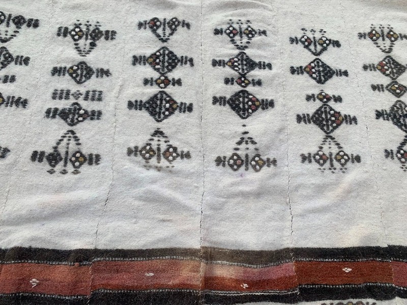 Vintage African Fulani Blanket Handmade Fulani Wedding Hanging Tent Mali 4x7 ft gallery