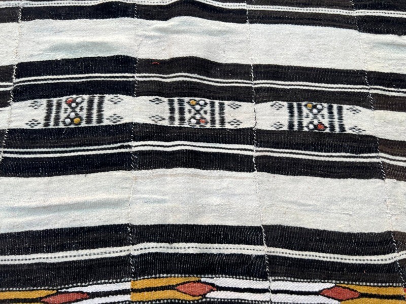 Vintage African Fulani Blanket Handmade Fulani Wedding Hanging Tent Mali 4x8 ft gallery