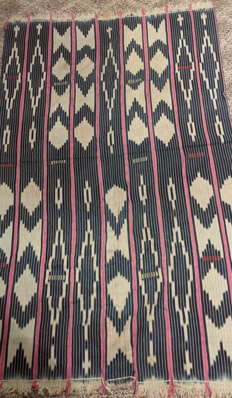 AFRICAN ORIGINAL HANDMADE COTTON TEXTILE STRIP WOVEN FABRIC WRAP SKIRT CLOTHING gallery