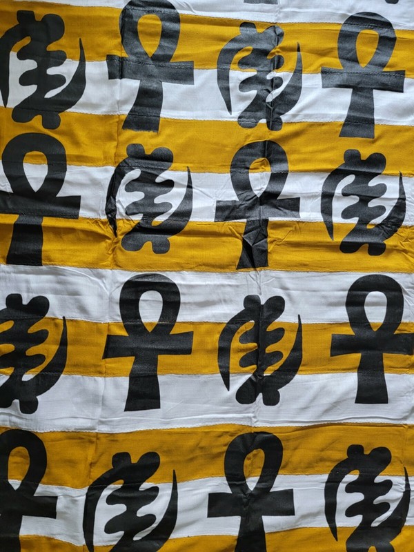 New African Kente Cloth Ghana handwoven textile Art Home decor 6 feet × 10 feet gallery