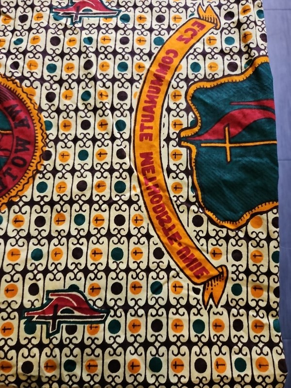 african fabric cotton 5 yards 23in -39in Wide Yellow Red Green Black gallery