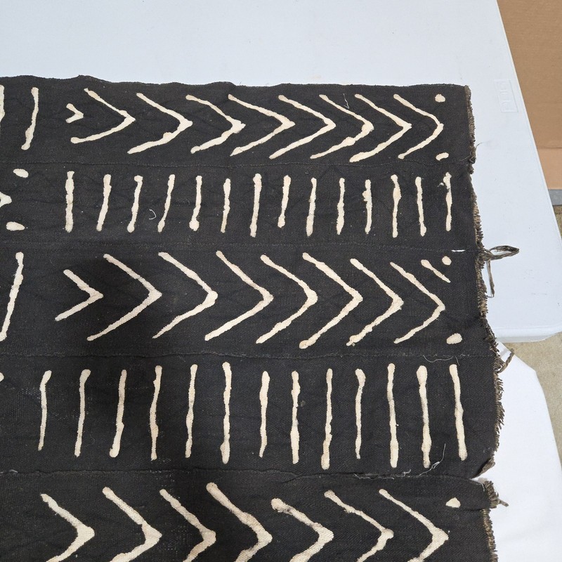 African Textile Art Cloth | Abstract Geometric Pattern | 67 x 36 inches gallery