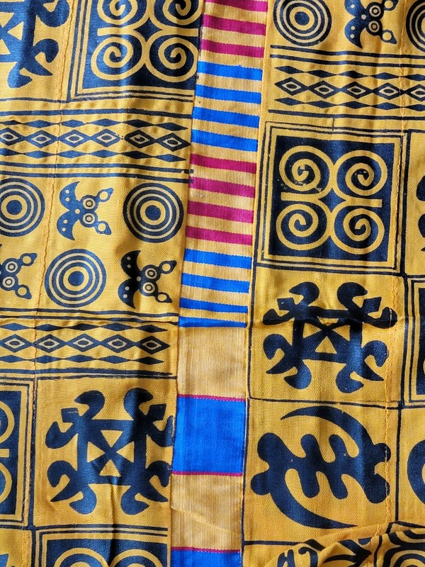 New African Kente Cloth Ghana handwoven textile Art Home decor 6 feet × 10 feet gallery