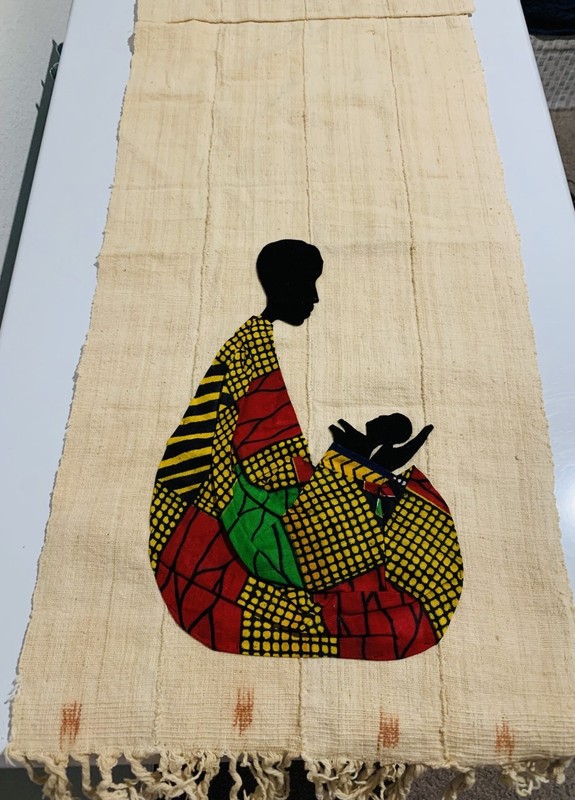 African Wall Hanging Textile Mother/Child