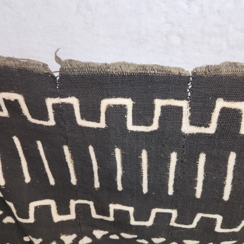 Vintage Authentic African Mudcloth Blanket Mali Hand Woven Bogolanfini Tapestry gallery