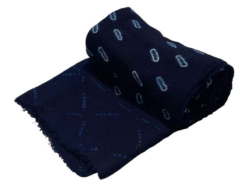 #1041 Fine Indigo Cloth - Mossi Tribe Burkina Faso 57" H by 48" W gallery
