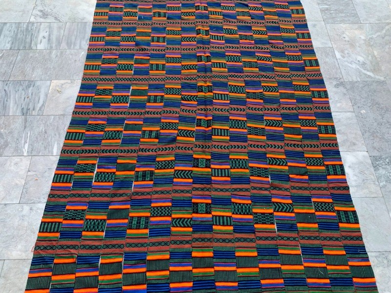 Vintage African Fulani Blanket Handmade Fulani Wedding Hanging Tent Mali 6x10 ft gallery