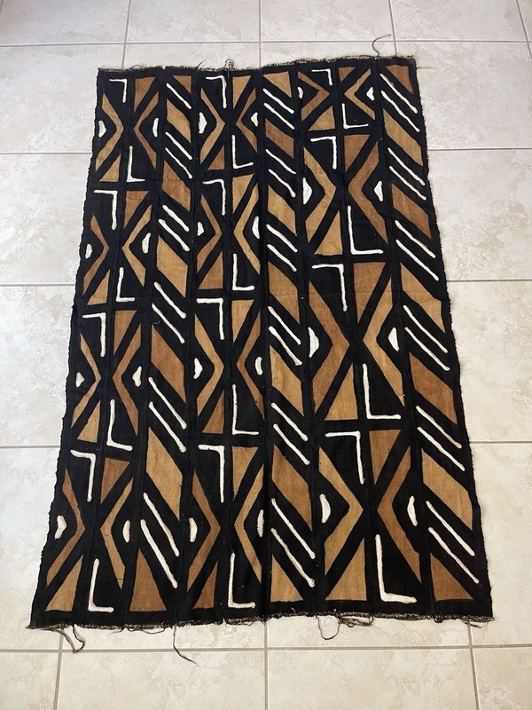 Authentic African Mud Blanket 65”X40” Made In Senegal Africa