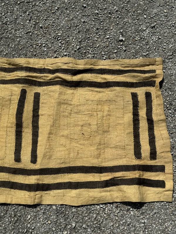 vintage african mud cloth bogolanfini textile runner handmade tribal 148"x22" gallery