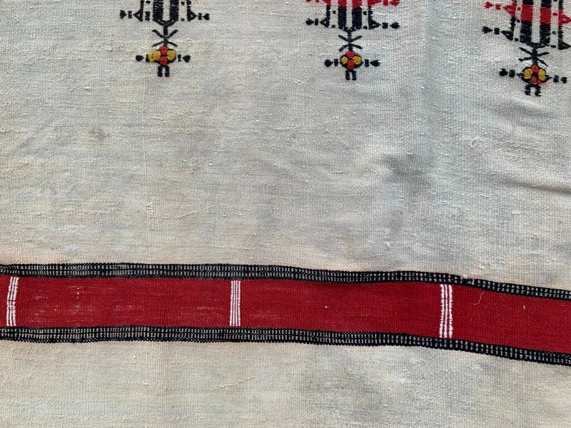 Vintage African Fulani Blanket Handmade Fulani Wedding Hanging Tent Mali 3x7 ft gallery