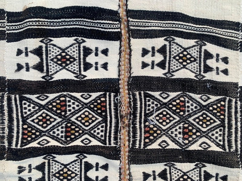 Vintage African Fulani Blanket Handmade Fulani Wedding Hanging Tent Mali 4x7 ft gallery