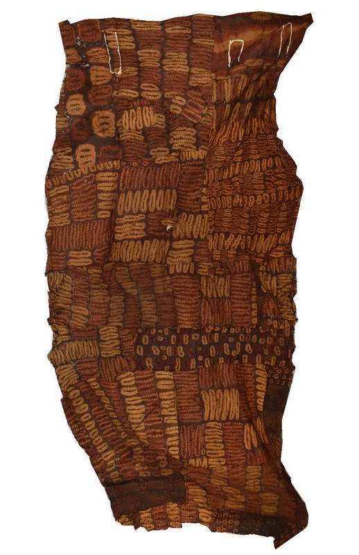 Dida Ceremonial Raffia Tie-Dye Textile Côte d'Ivoire 78x40 inch gallery