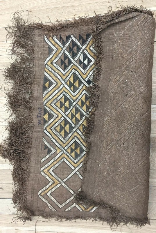 ORIGINAL AFRICAN KUBA RAFFIA CLOTH PANEL TEXTILE CURRENCY KASSAI SHOOWA DRCONGO gallery