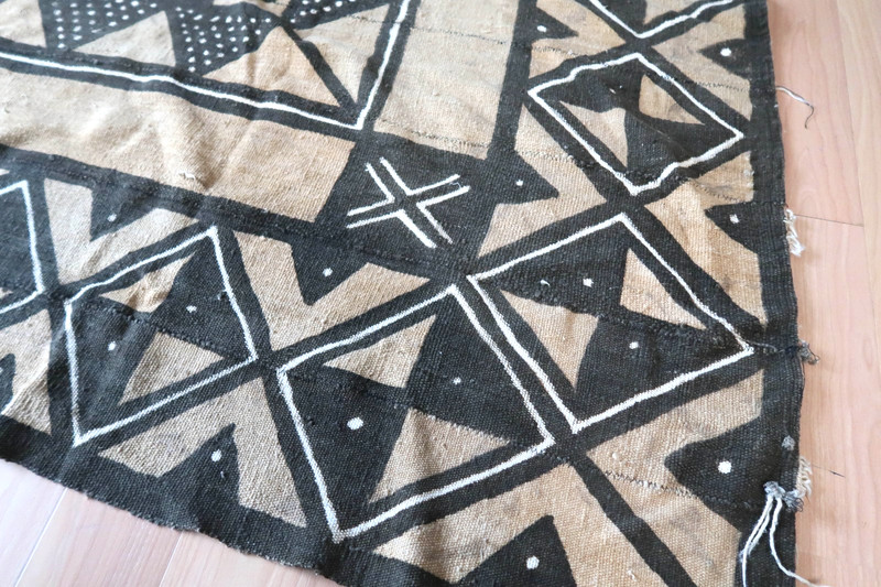 Large Vintage Tapa Bark Cloth Panel - Fiji Masi Tonga Ngatu Polynesian 90"x51" gallery