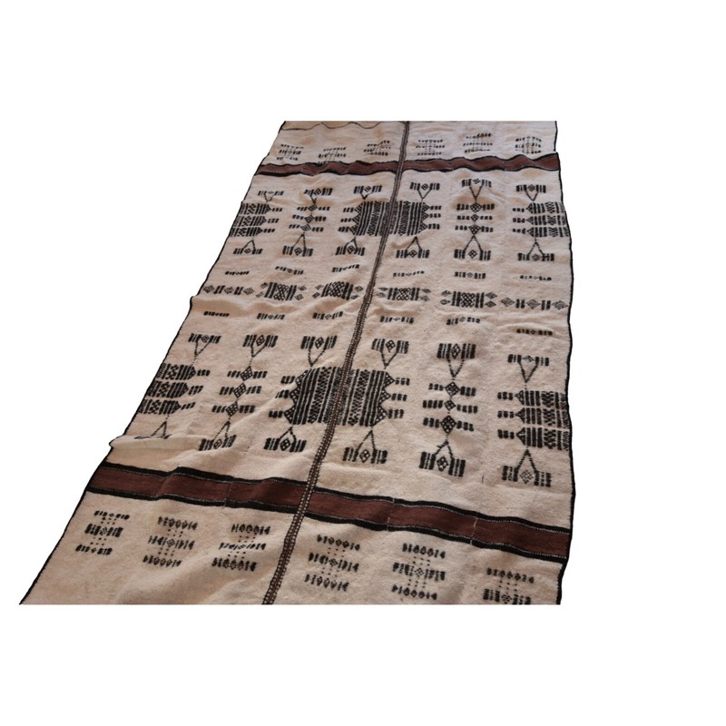 Vintage Beautiful Hand Woven Traditional African Mali Fulani Blanket 46" x 80" gallery