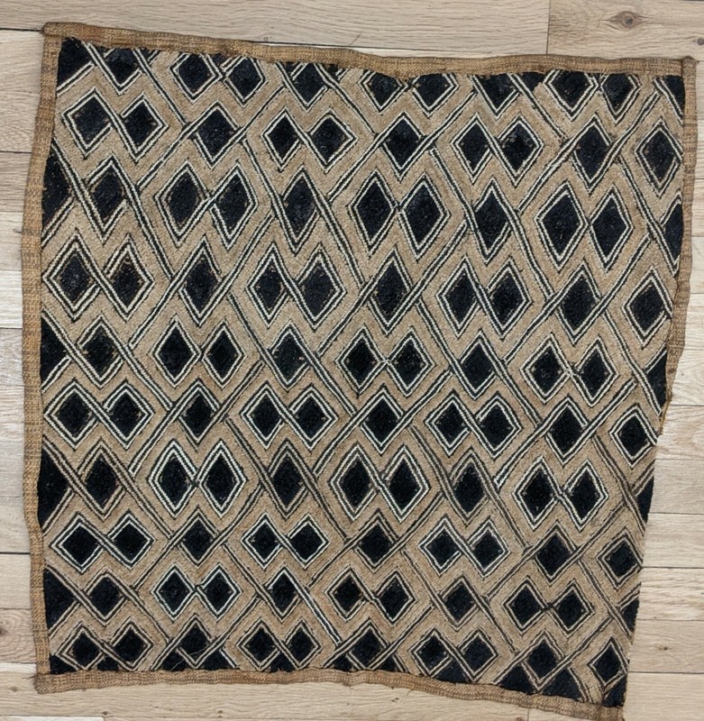 AFRICAN ORIGINAL KUBA RAFFIA CLOTH PANEL TEXTILE CURRENCY KASSAI SHOOWA DRCONGO gallery