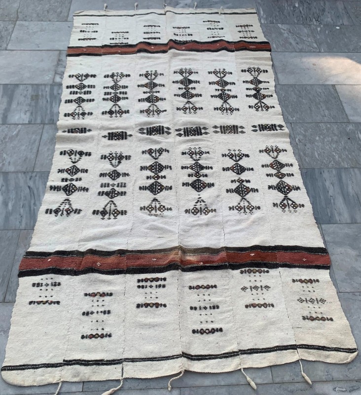 Vintage African Fulani Blanket Handmade Fulani Wedding Hanging Tent Mali 4×7 ft