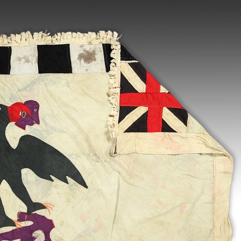 FRANKAA ASAFO MILITARY WARRIOR FLAG COTTON APPLIQUE FANTE GHANA WEST AFRICA gallery