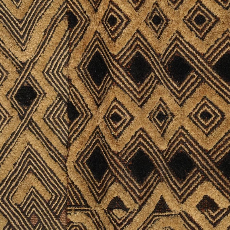 KUBA SHOOWA PRESTIGE PANEL CUT PILED RAFFIA D. R. OF CONGO CENTRAL AFRICA 20TH C gallery