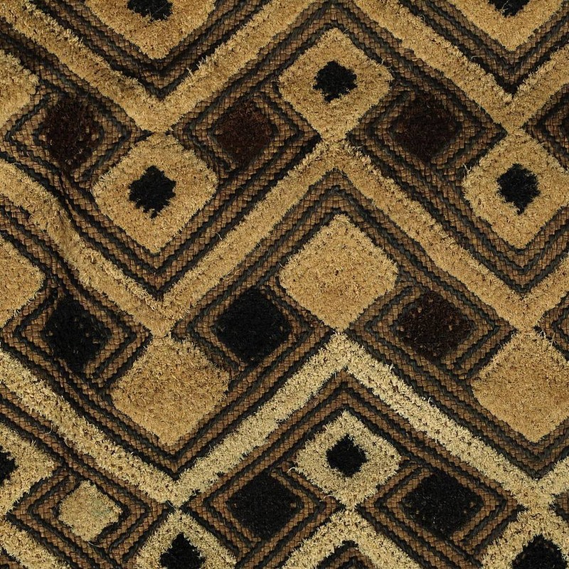 KUBA SHOOWA PRESTIGE PANEL CUT PILED RAFFIA D. R. OF CONGO CENTRAL AFRICA 20TH C gallery