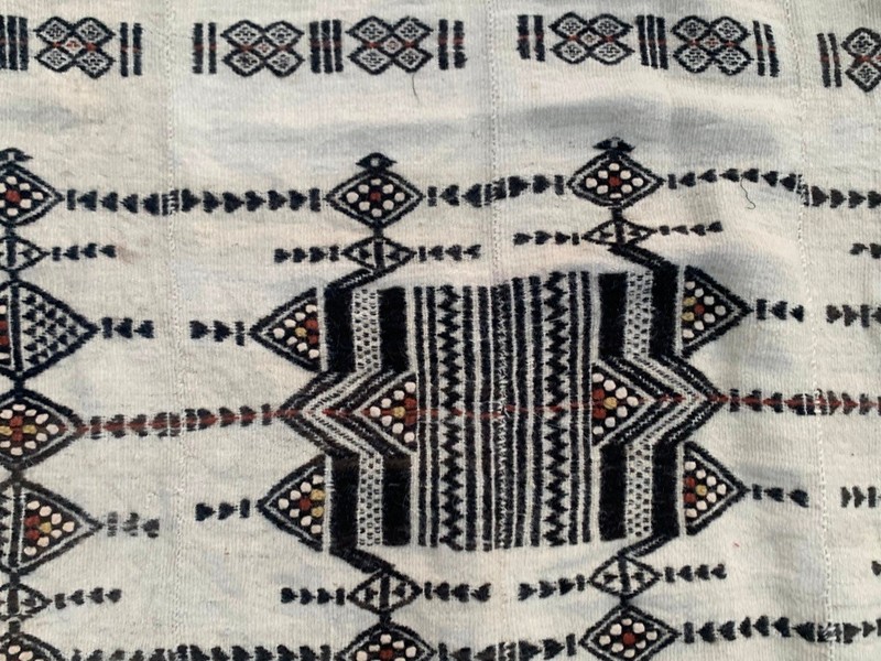 Vintage African Fulani Blanket Handmade Fulani Wedding Hanging Tent Mali 4x8 ft gallery