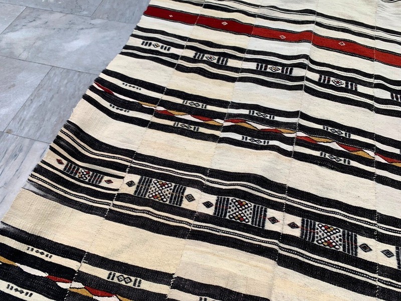 Vintage African Fulani Blanket Handmade Fulani Wedding Hanging Tent Mali 4x7 ft gallery