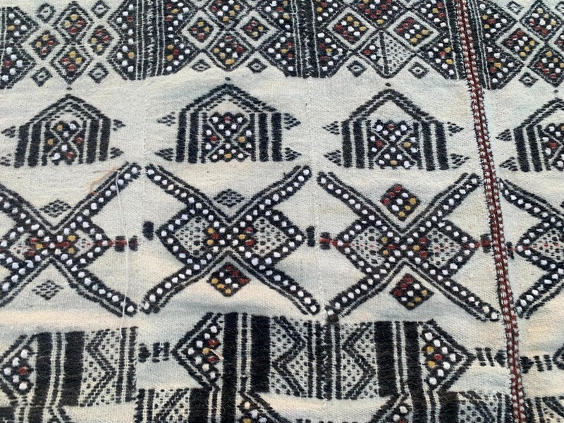 Vintage African Fulani Blanket Handmade Fulani Wedding Hanging Tent Mali 5x7 ft gallery