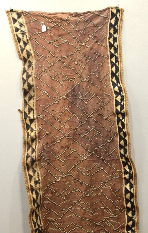 African Kuba Cloth Natural Woven Raffia Fabric Congo