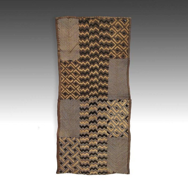 KUBA SHOOWA PRESTIGE PANEL CUT PILED RAFFIA D. R. OF CONGO CENTRAL AFRICA 20TH C