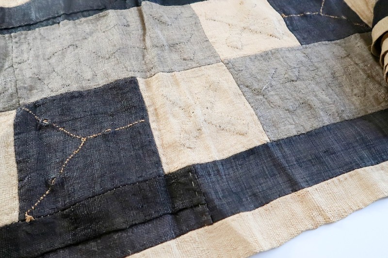 NEW Vintage African Kuba Dance Skirt 156x23 Raffia Textile Cowrie Shell Applique gallery