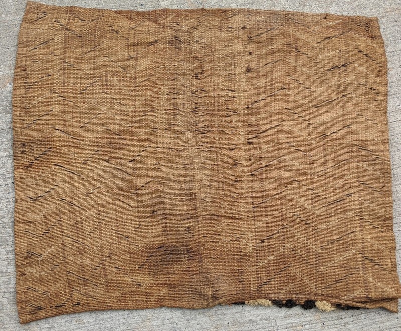 ORIGINAL VINTAGE KUBA THiCK PILE RAFFIA CLOTH PANEL TEXTILE CURRENCY DR CONGO gallery