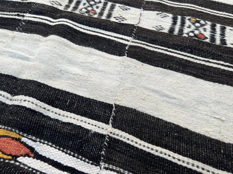 Vintage African Fulani Blanket Handmade Fulani Wedding Hanging Tent Mali 4x8 ft gallery