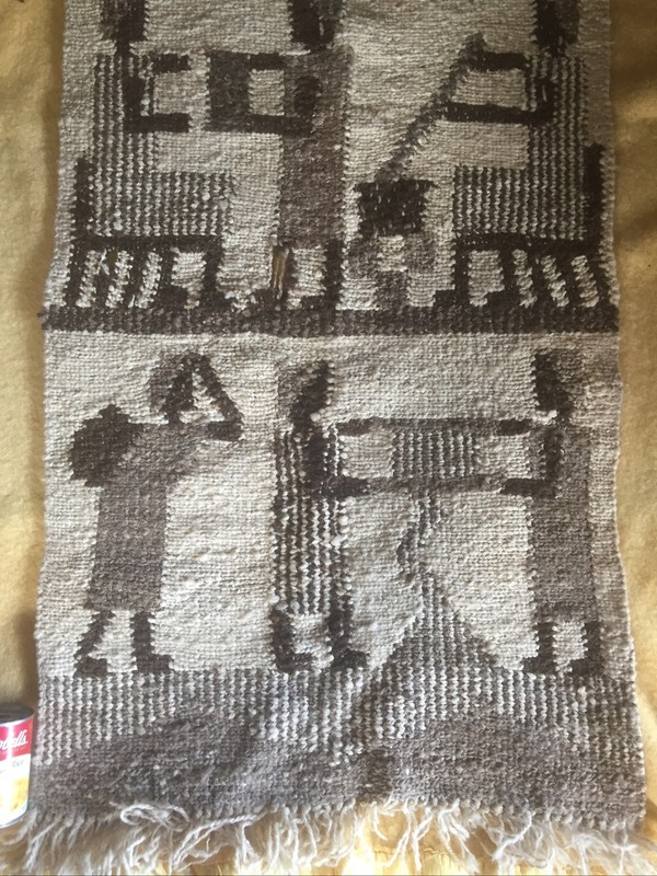 Ruth K Signed Weaving Karung Of Women Handwoven Panel African Wall Hang Brown gallery