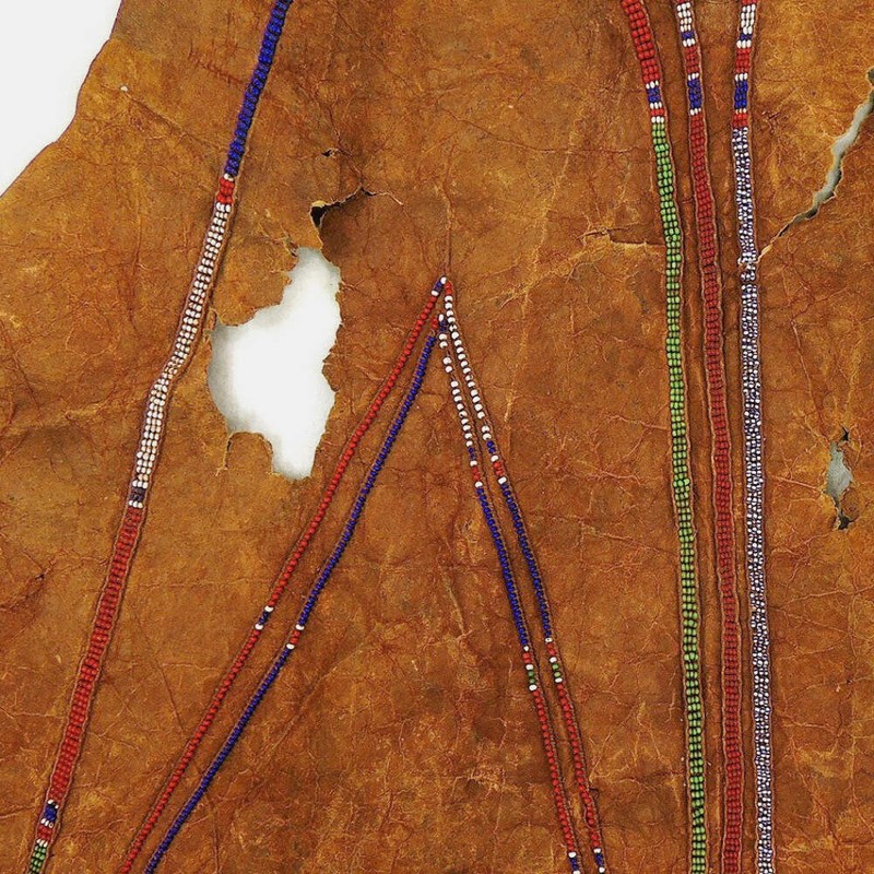 Maasai Beaded Leather Cape Olekesana Kenya gallery