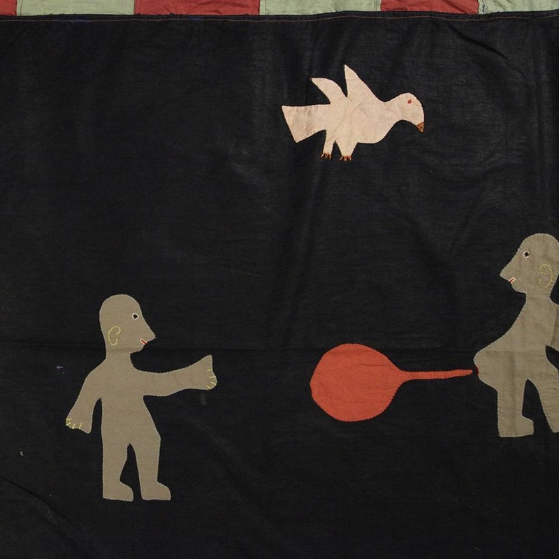 MONUMENTAL FRANKAA ASAFO MILITARY FLAG COTTON APPLIQUE FANTE GHANA WEST AFRICA gallery