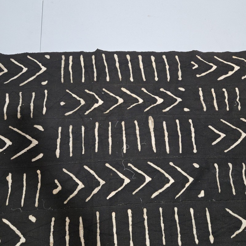 African Textile Art Cloth | Abstract Geometric Pattern | 67 x 36 inches gallery