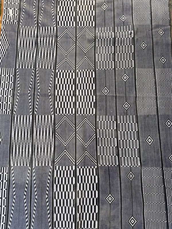 Vintage African Baule Mudcloth Textile Throw Rug 61” L x 44” W Textile | No. 167 gallery