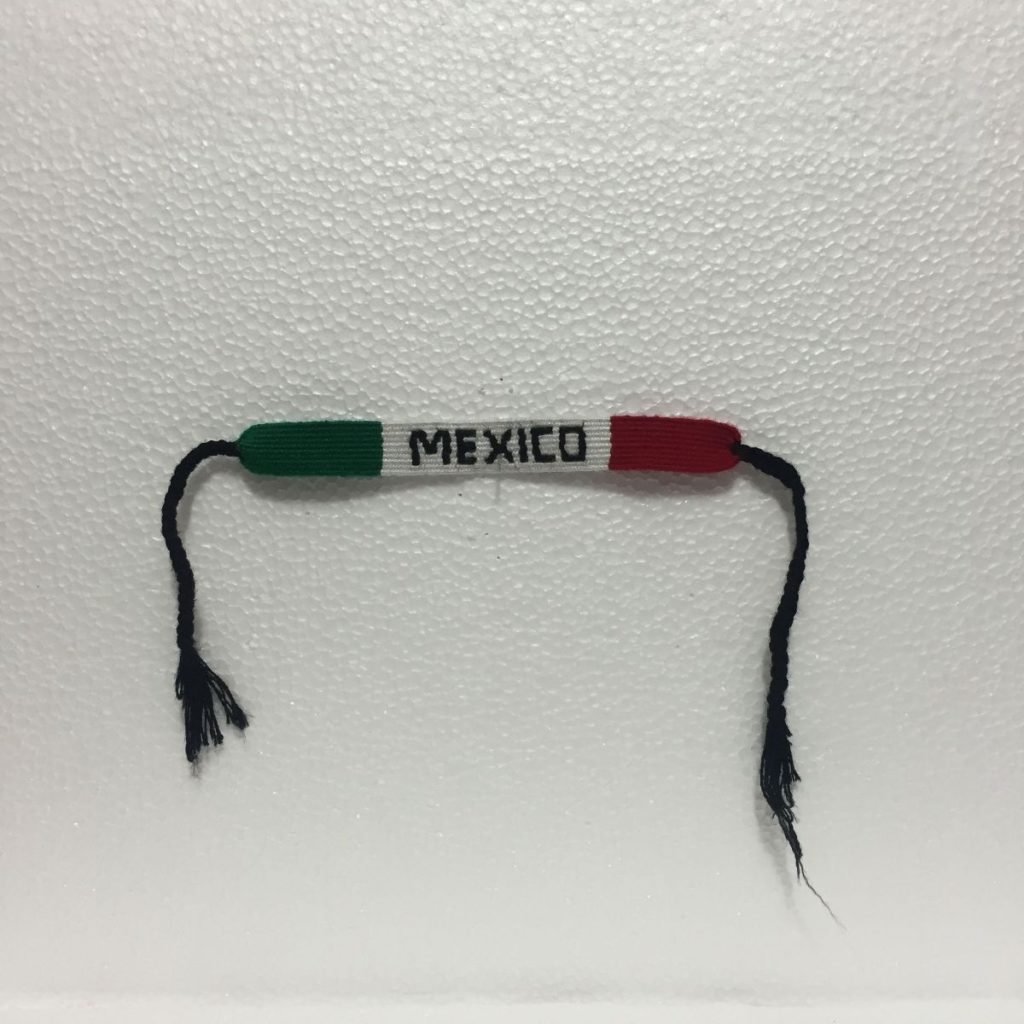 Pulsera artesanal colores mexicanos - Imagen 1