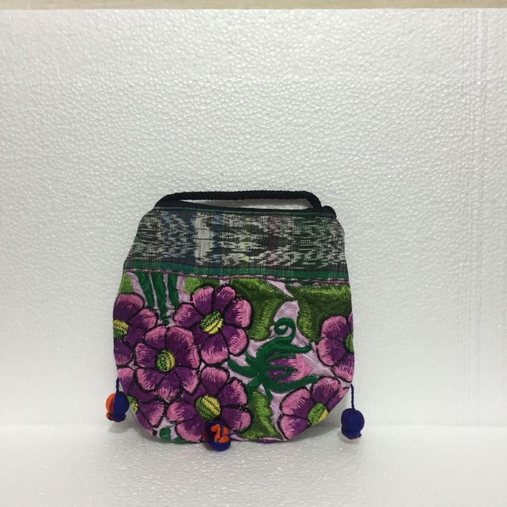 Bolsa artesanal de tela estilo Medialuna (pequeña) - Imagen 2
