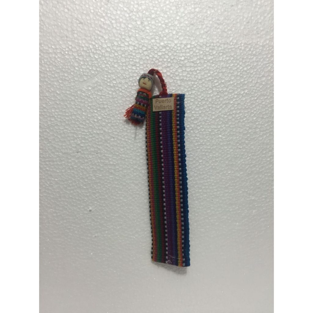 Separador para libros artesanal de tela estilo Panal - Imagen 2