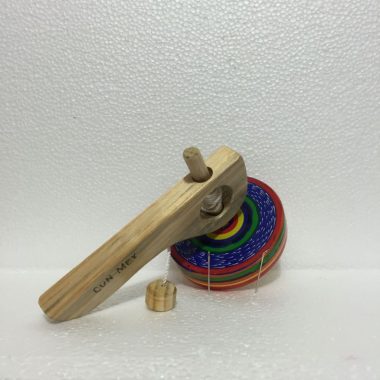 Trompo Artesanal De Madera - Imagen 6